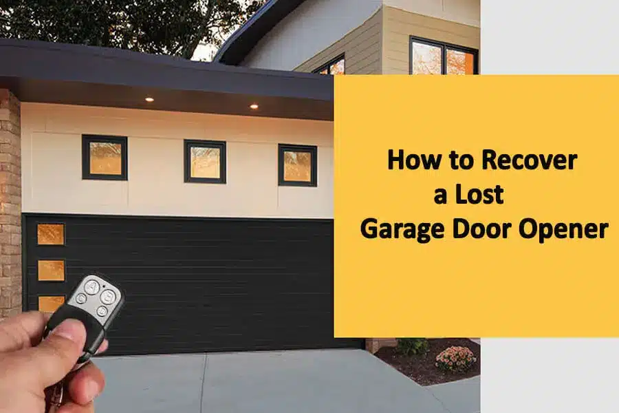 How to Recover a Lost Garage Door Opener