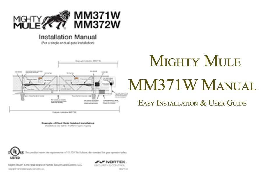 Mighty Mule     MM371W Manual