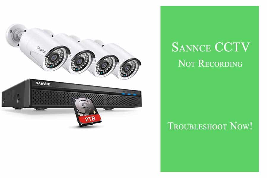 Sannce CCTV  Not Recording