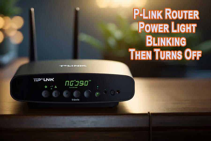 P Link Router Power Light Blinking Then Turns Off