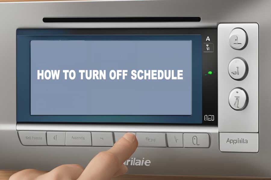 How to Turn Off Schedule on Aprilaire Thermostat