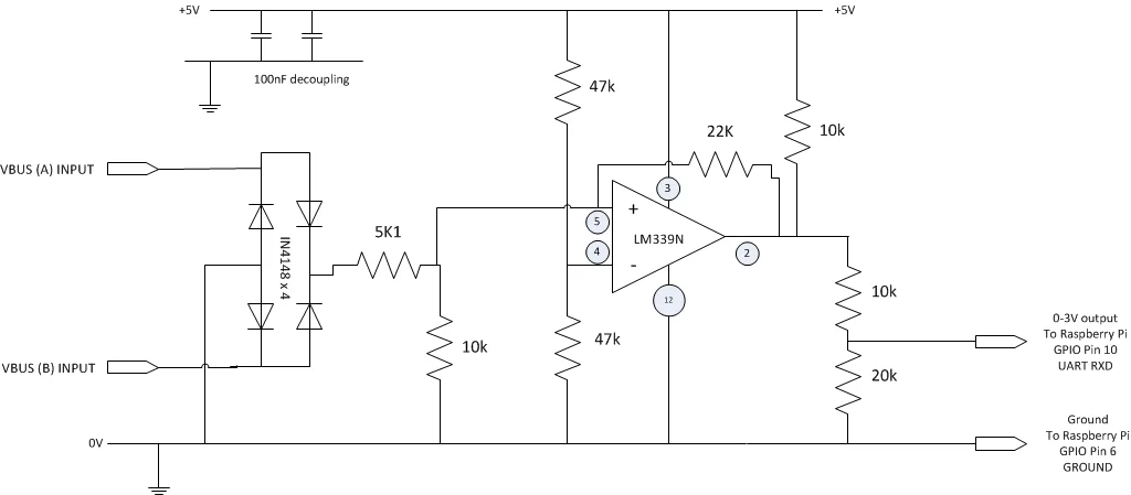 Resol Circuit Diagram v3 of Home Energy Centre using Raspberry Pi and Nook Simple Touch