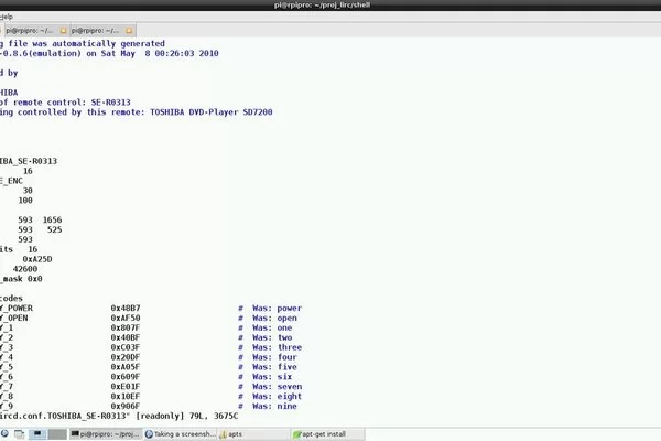 Modify LIRC's Event Configuration