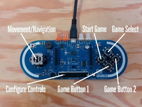 Set up the Esplora as a MAME controller