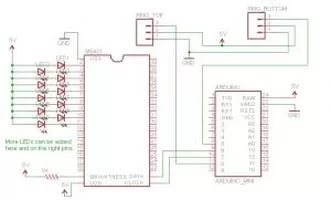LED stairs schematic