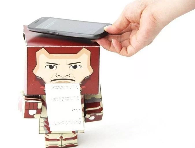 Paper Man: a Machine Created by Arduino and NFC.
