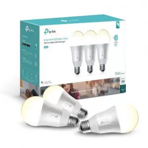 Kasa Smart Wi Fi LED Light Bulb White 3 Pack