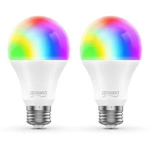 Smart WiFi LED Light Bulb A19 800Lm Gosund Multi color Dimmable