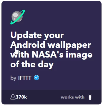 applets set android wallpaper to nasa image of the day