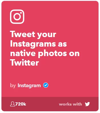 applets tweet instagrams as native photos