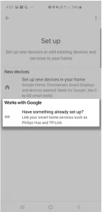 google home on smart tv