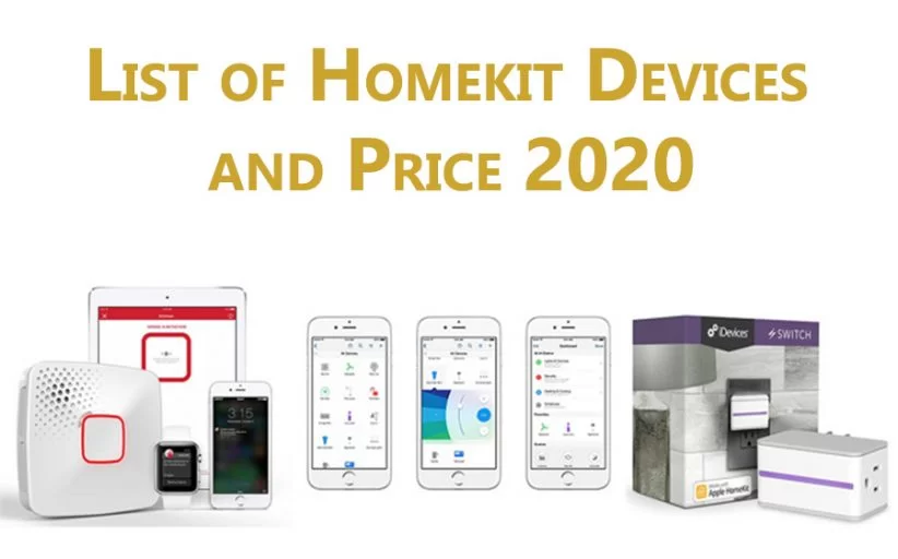 List of Homekit Devices and Price 2020