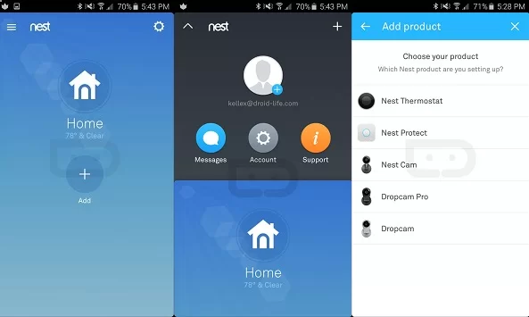 new nest app compilation droid life leak