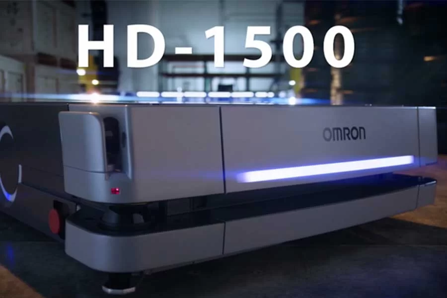 The HD-1500 mobile robot at Omron Automation