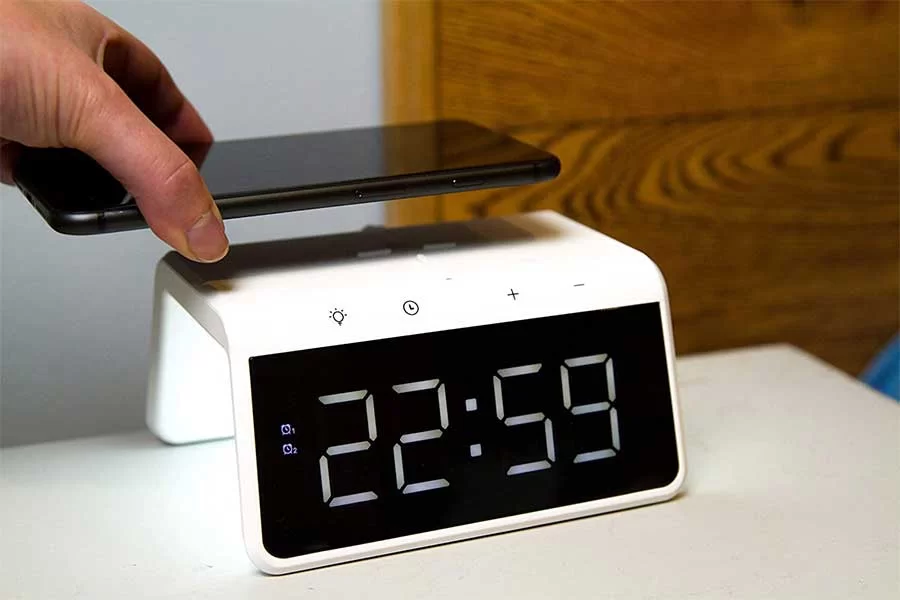 Smart Alarm Clock with Wireless Charging