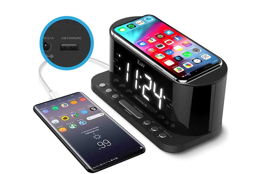 Smart Alarm Clock with Wireless Charging