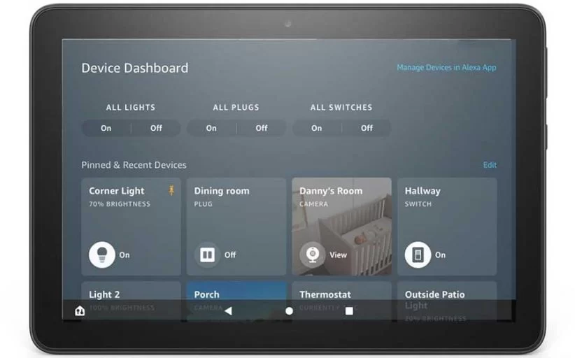 Amazon Fire Tablets Get Smart Home System Dashboard