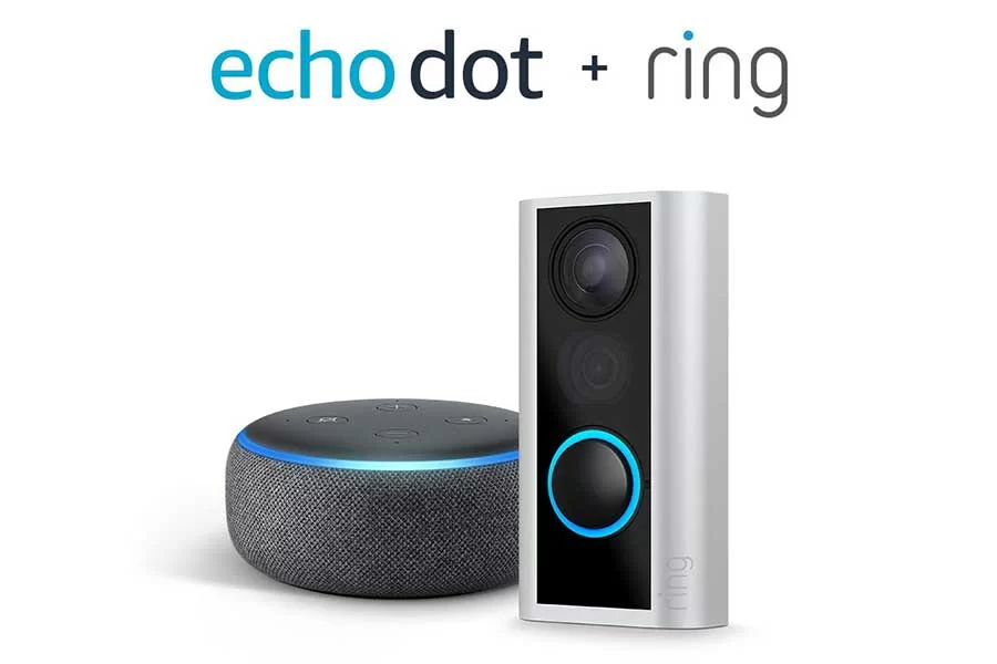 Ring Peephole Cam with Echo Dot 3rd Gen Charcoal