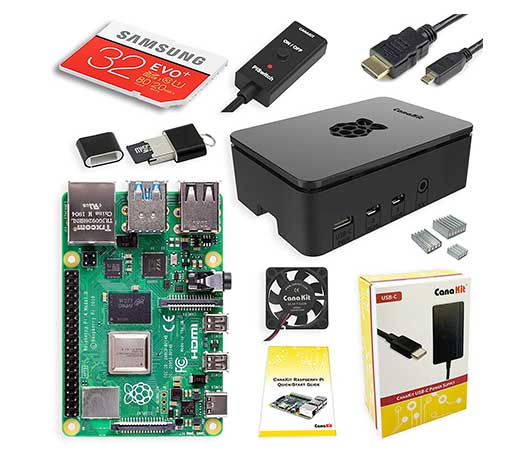 CanaKit Raspberry Pi 4 4GB Starter Kit 4GB RAM 2 1