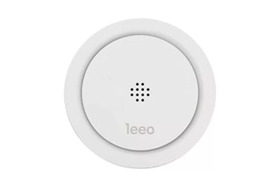 Leeo Smart Alert Smoke CO Remote Alarm Monitor for iOS and Android white