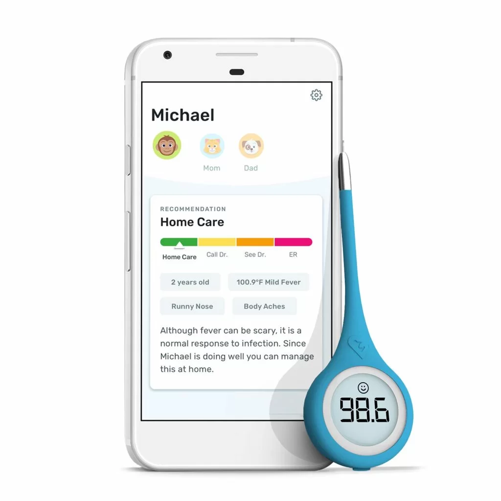 Kinsa Smart Thermometer for Fever Digital Medical Baby Kid and Adult Termometro