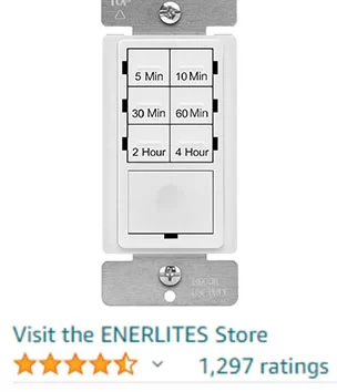 ENERLITES 4 Hour Countdown Timer Switch