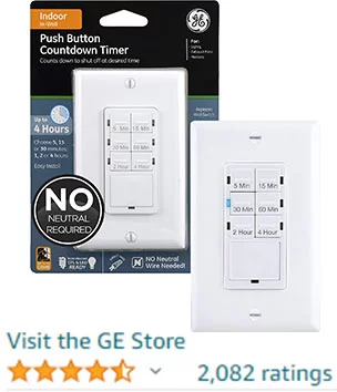 GE Push Button Countdown Timer Switch