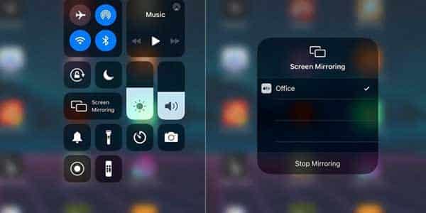 screen mirroring in iPhone