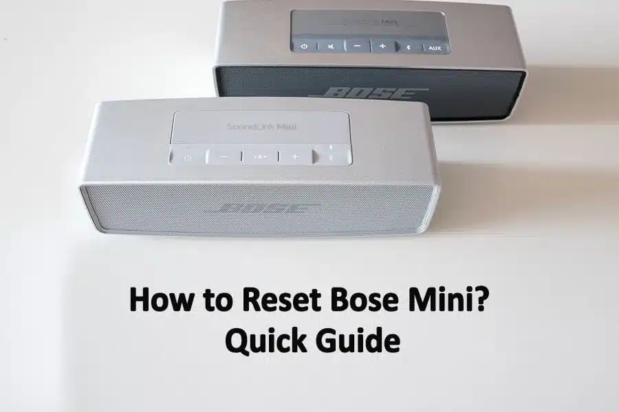 Bose Mini Soundlink Reset – Quick Guide