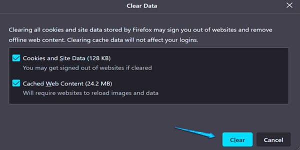 Clear Browser Saved Form Data in Firefox 5