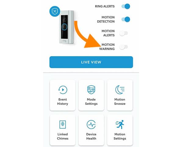 ring stop motion alerts