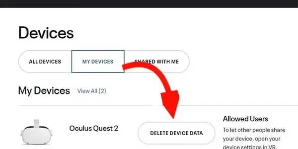Delete Device Data