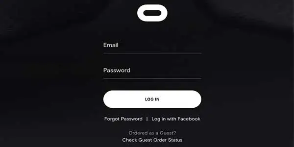 Login to Oculus Account