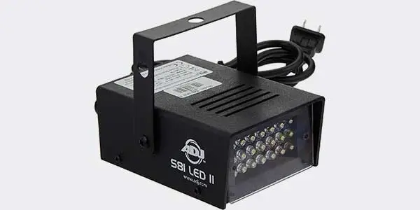 American DJ S81 LED II Mini Strobe Variable Speed Led Powered 1