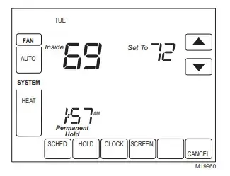 PERMANENT HOLD Trane Smart Thermostat