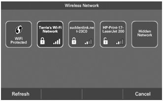 Wi Fi connection