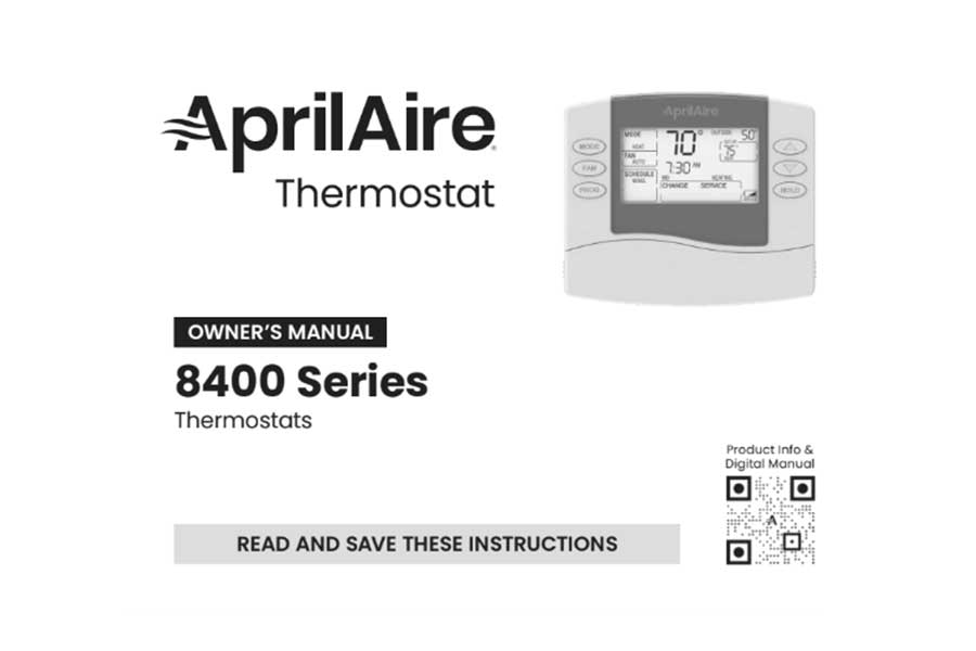 aprilaire thermostat manual 8444