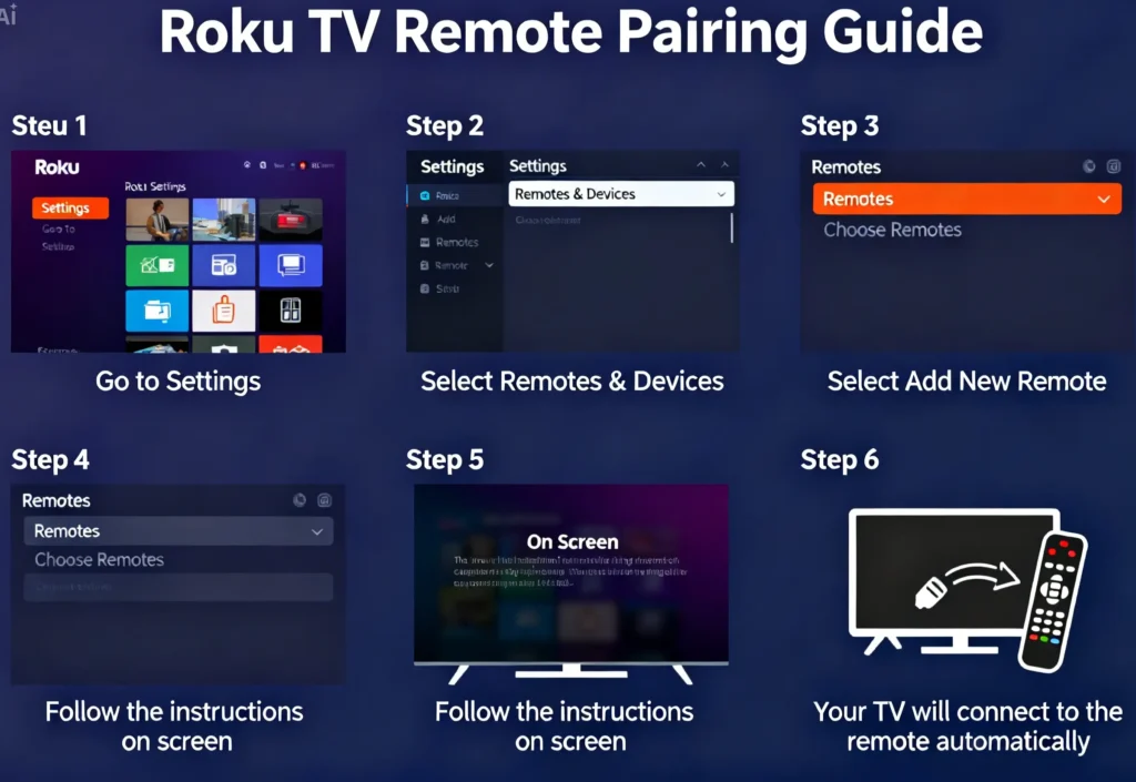 Method_1_Pair_Using_Roku_..._the_remote_automatically (1) Which Roku Remote Works With Which TV? Roku Remote Compatibility Guide